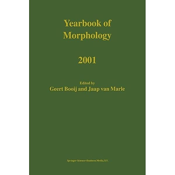 Yearbook of Morphology 2001 / Yearbook of Morphology