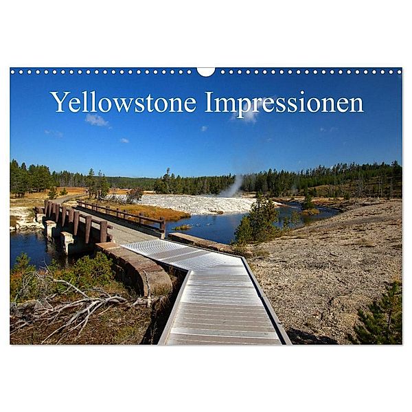 Yellowstone Impressionen (Wandkalender 2024 DIN A3 quer), CALVENDO Monatskalender, U. Gernhoefer