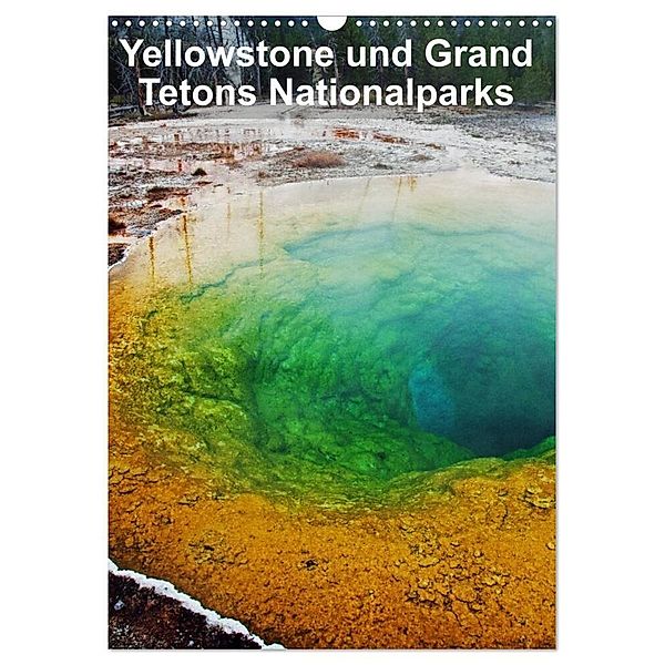 Yellowstone und Grand Tetons Nationalparks (Wandkalender 2025 DIN A3 hoch), CALVENDO Monatskalender, Calvendo, Borg Enders