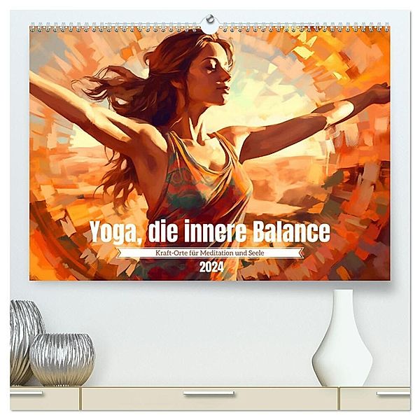 Yoga, die innere Balance (hochwertiger Premium Wandkalender 2024 DIN A2 quer), Kunstdruck in Hochglanz, Kerstin Waurick