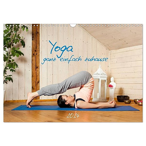 Yoga - ganz einfach zuhause (Wandkalender 2024 DIN A3 quer), CALVENDO Monatskalender, Markus Gann (magann)