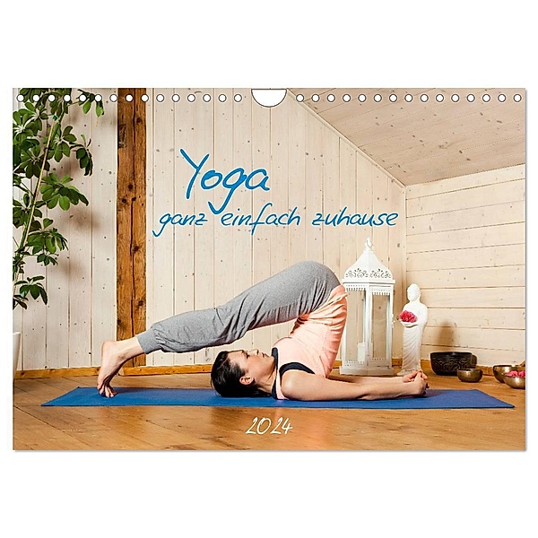 Yoga - ganz einfach zuhause (Wandkalender 2024 DIN A4 quer), CALVENDO Monatskalender, Markus Gann (magann)