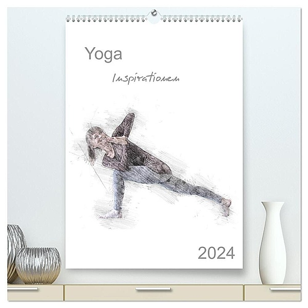 Yoga Inspirationen - Familienplaner (hochwertiger Premium Wandkalender 2024 DIN A2 hoch), Kunstdruck in Hochglanz, Isabella Thiel