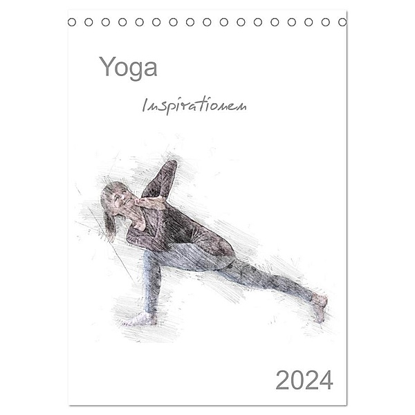 Yoga Inspirationen - Familienplaner (Tischkalender 2024 DIN A5 hoch), CALVENDO Monatskalender, Isabella Thiel