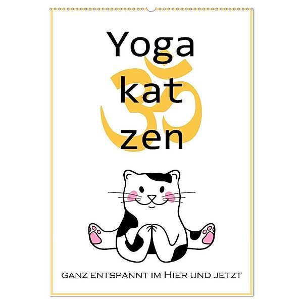 Yogakatzen - ganz entspannt im Hier und Jetzt (Wandkalender 2024 DIN A2 hoch), CALVENDO Monatskalender, Christine B-B Müller