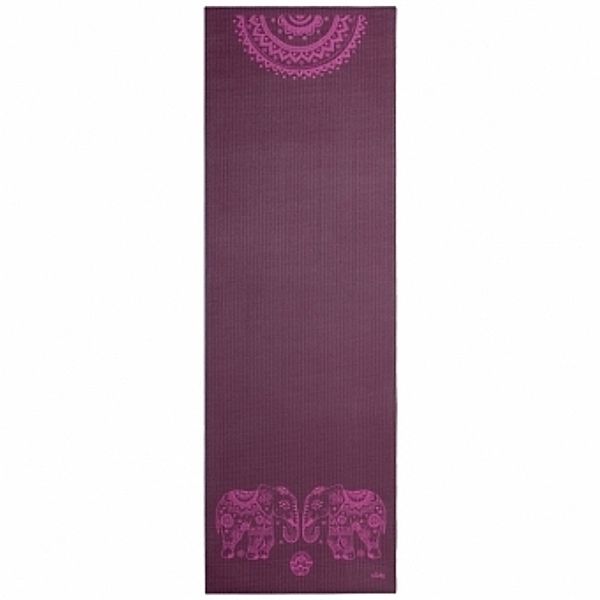 Yogamatte Leela Collection Elephants, aubergine