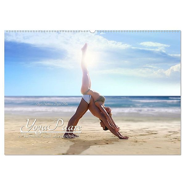 YogaPaare (Wandkalender 2025 DIN A2 quer), CALVENDO Monatskalender, Calvendo, Gregor Hartmann