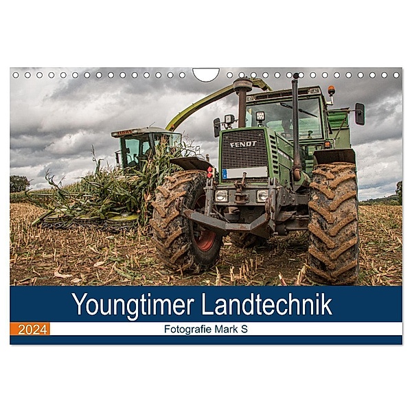 Youngtimer Landtechnik (Wandkalender 2024 DIN A4 quer), CALVENDO Monatskalender, Mark Säemann