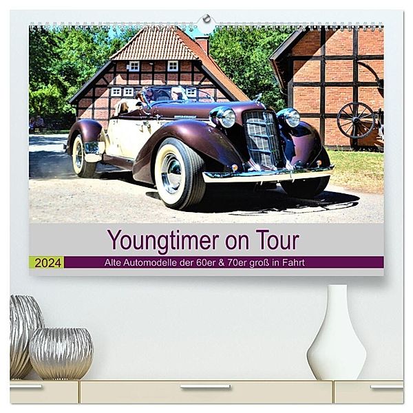 Youngtimer on Tour (hochwertiger Premium Wandkalender 2024 DIN A2 quer), Kunstdruck in Hochglanz, Günther Klünder