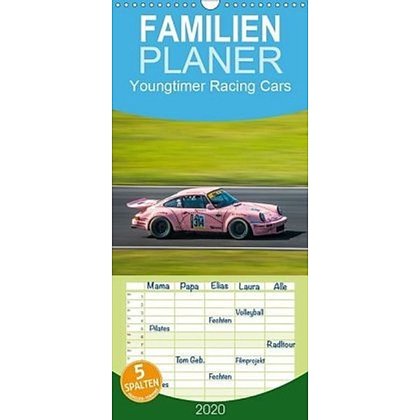 Youngtimer Racing Cars - Familienplaner hoch (Wandkalender 2020 , 21 cm x 45 cm, hoch), Pixel in Paradise