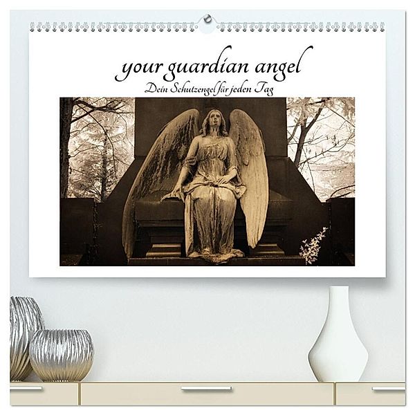 your guardian angel - Dein Schutzengel für jeden Tag (hochwertiger Premium Wandkalender 2024 DIN A2 quer), Kunstdruck in Hochglanz, Oliver Buchmann