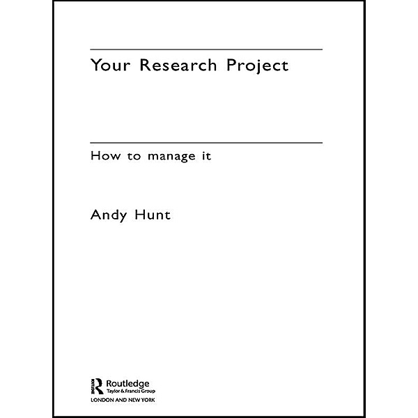 Your Research Project, Andy Hunt