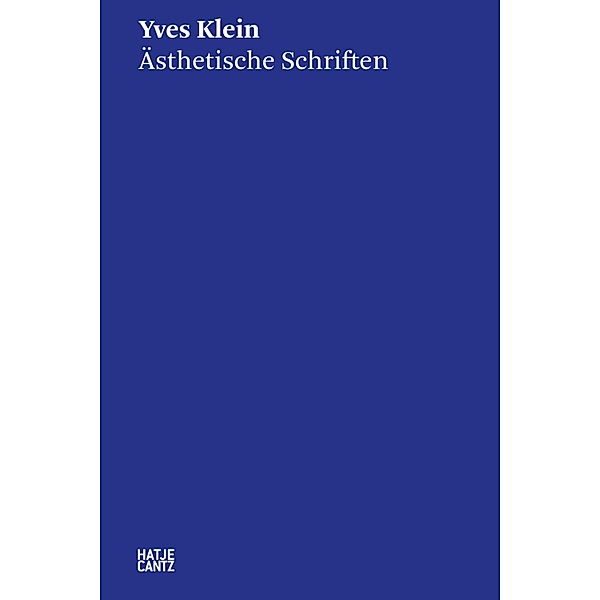 Yves Klein / Hatje Cantz Text