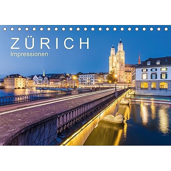 Z Ü R I C H Impressionen (Tischkalender 2017 DIN A5 quer), Werner Dieterich