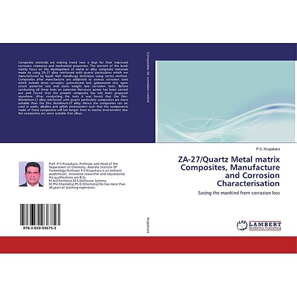 ZA-27/Quartz Metal matrix Composites, Manufacture and Corrosion Characterisation, P. V. Krupakara