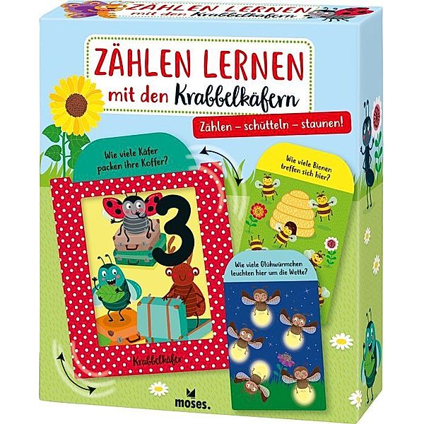 moses Verlag Zählen lernen KRABBELKÄFER 10-teilig