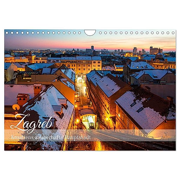 Zagreb - Kroatiens zauberhafte Hauptstadt (Wandkalender 2025 DIN A4 quer), CALVENDO Monatskalender, Calvendo, Drachenkind-Fotografie