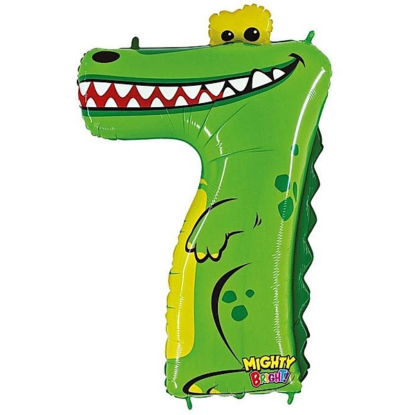 Zahl 7 Krokodil 102 cm / Number 7 Crocodile 40''