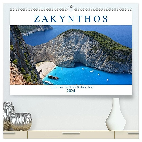 Zakynthos 2024 (hochwertiger Premium Wandkalender 2024 DIN A2 quer), Kunstdruck in Hochglanz, Bettina Schnittert