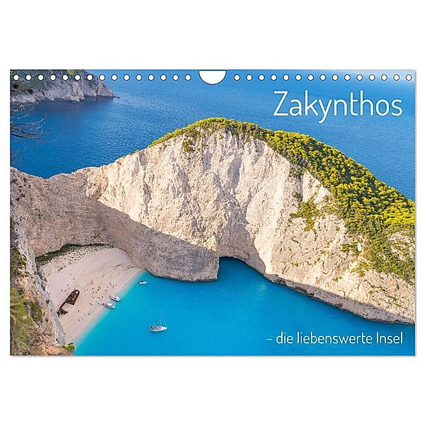 Zakynthos - die liebenswerte Insel (Wandkalender 2024 DIN A4 quer), CALVENDO Monatskalender, Stefan O. Schüller und Elke Schüller