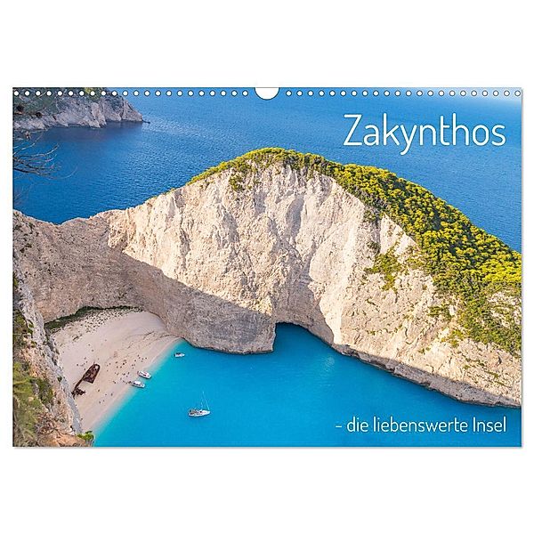 Zakynthos - die liebenswerte Insel (Wandkalender 2024 DIN A3 quer), CALVENDO Monatskalender, Stefan O. Schüller und Elke Schüller