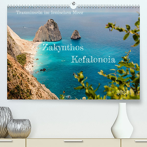 Zakynthos und Kefalonia  Trauminseln im Ionischen Meer (Premium, hochwertiger DIN A2 Wandkalender 2023, Kunstdruck in Hochglanz), Mike Hans Steffl