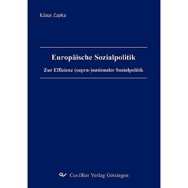 Zapka, K: Europäische Sozialpolitik, Klaus Zapka