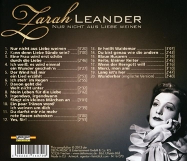 Zarah Leander Cd Von Zarah Leander Bei Weltbild De Bestellen