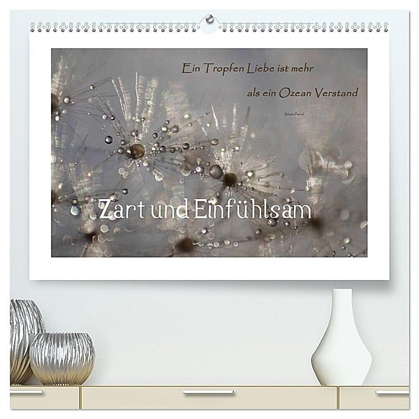 Zart und Einfühlsam (hochwertiger Premium Wandkalender 2024 DIN A2 quer), Kunstdruck in Hochglanz, Anne Madalinski