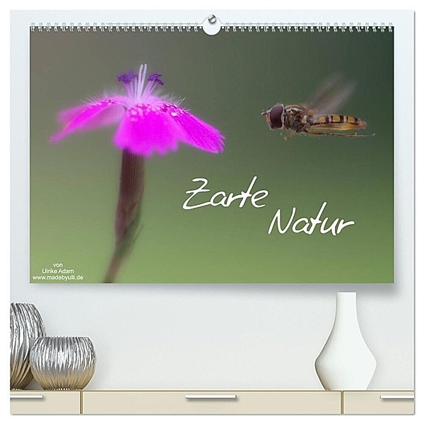 Zarte Natur 2024 (hochwertiger Premium Wandkalender 2024 DIN A2 quer), Kunstdruck in Hochglanz, Ulrike Adam