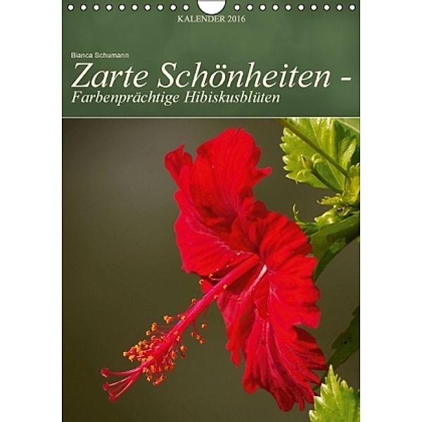 Zarte Schönheiten - Farbenprächtige Hibiskusblüten (Wandkalender 2016 DIN A4 hoch), Bianca Schumann