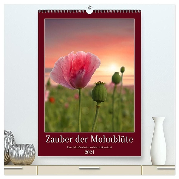 Zauber der Mohnblüte (hochwertiger Premium Wandkalender 2024 DIN A2 hoch), Kunstdruck in Hochglanz, Sabine Löwer