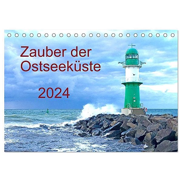 Zauber der Ostseeküste (Tischkalender 2024 DIN A5 quer), CALVENDO Monatskalender, Marlen und Frank Jürgens