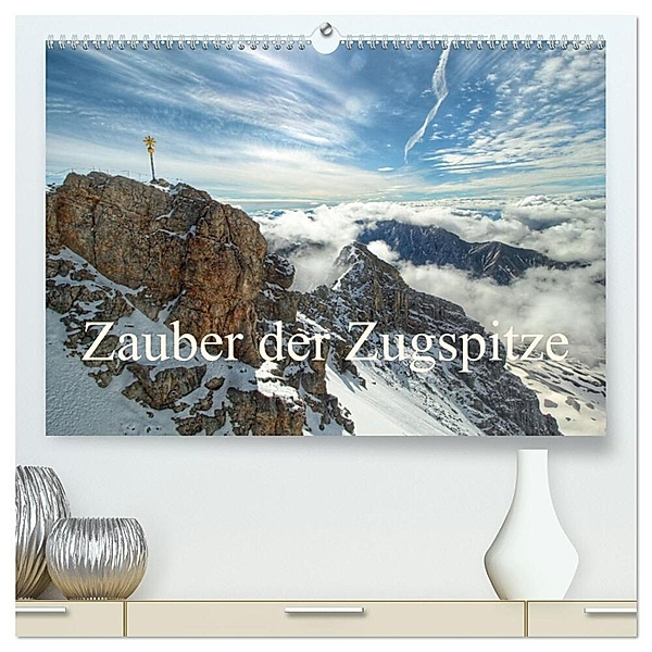Zauber der Zugspitze (hochwertiger Premium Wandkalender 2025 DIN A2 quer), Kunstdruck in Hochglanz, Calvendo, Christine Wirges