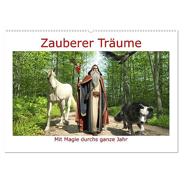 Zauberer Träume (Wandkalender 2024 DIN A2 quer), CALVENDO Monatskalender, Karsten Schröder