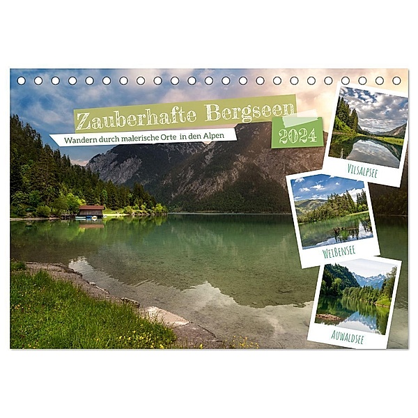 Zauberhafte Bergseen (Tischkalender 2024 DIN A5 quer), CALVENDO Monatskalender, Steffen Gierok-Latniak ; Magic Artist Design
