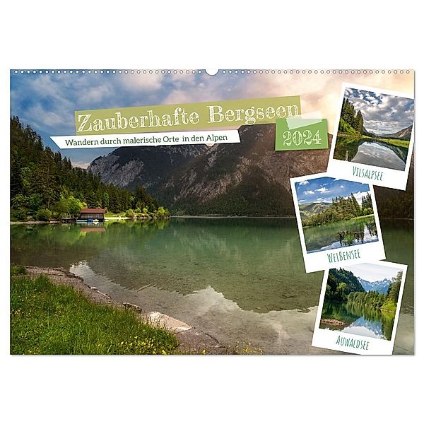 Zauberhafte Bergseen (Wandkalender 2024 DIN A2 quer), CALVENDO Monatskalender, Steffen Gierok-Latniak ; Magic Artist Design