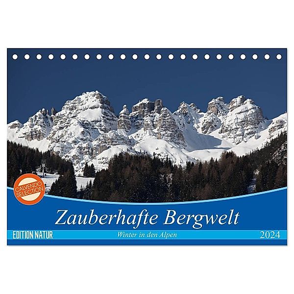 Zauberhafte Bergwelt (Tischkalender 2024 DIN A5 quer), CALVENDO Monatskalender, Thomas Deter
