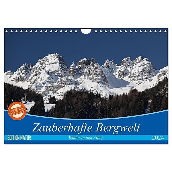 Zauberhafte Bergwelt (Wandkalender 2024 DIN A4 quer), CALVENDO Monatskalender, Thomas Deter