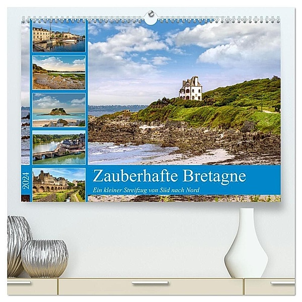 Zauberhafte Bretagne (hochwertiger Premium Wandkalender 2024 DIN A2 quer), Kunstdruck in Hochglanz, Astrid Ziemer