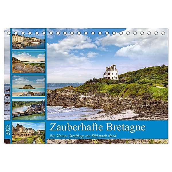 Zauberhafte Bretagne (Tischkalender 2025 DIN A5 quer), CALVENDO Monatskalender, Calvendo, Astrid Ziemer