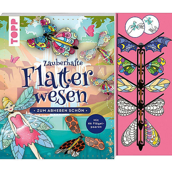 Zauberhafte Flatterwesen. Zum Abheben schön: über 40 fliegende Schmetterlinge, Bienen, Feen und Drachen, Tanja Andersen