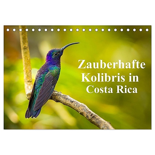 Zauberhafte Kolibris in Costa Rica (Tischkalender 2024 DIN A5 quer), CALVENDO Monatskalender, Winfried Rusch