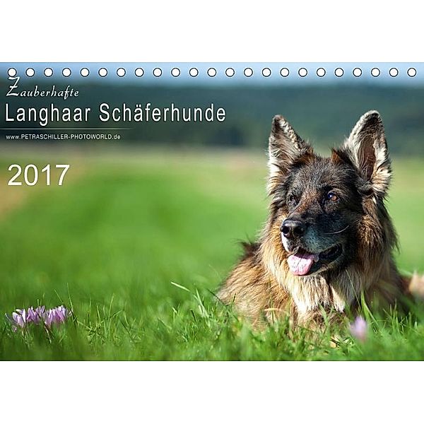 Zauberhafte Langhaar Schäferhunde (Tischkalender 2017 DIN A5 quer), Petra Schiller