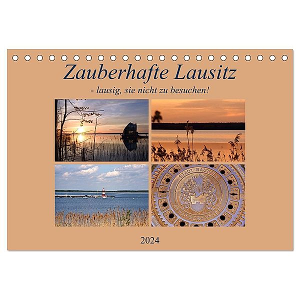 Zauberhafte Lausitz (Tischkalender 2024 DIN A5 quer), CALVENDO Monatskalender, Pia Thauwald
