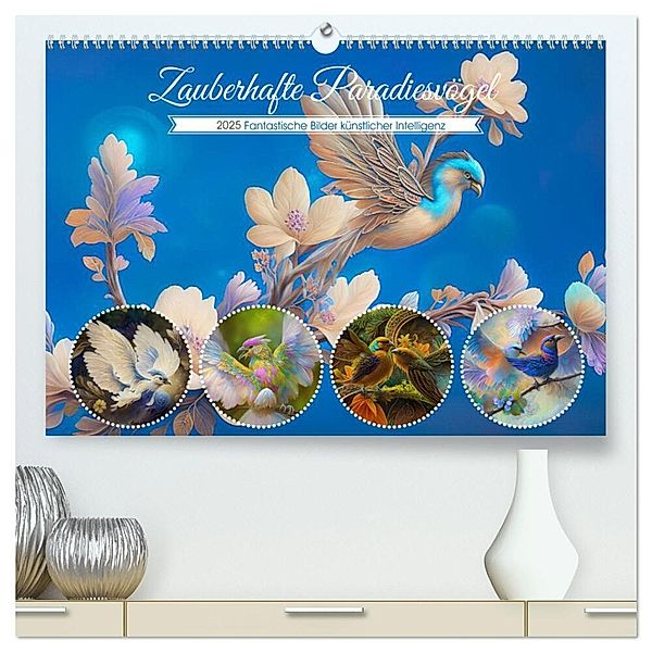 Zauberhafte Paradiesvögel (hochwertiger Premium Wandkalender 2025 DIN A2 quer), Kunstdruck in Hochglanz, Calvendo, Ursula Di Chito