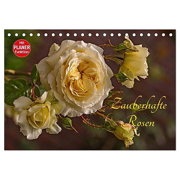 Zauberhafte Rosen (Tischkalender 2024 DIN A5 quer), CALVENDO Monatskalender, Andrea Potratz