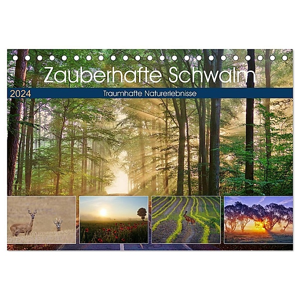 Zauberhafte Schwalm (Tischkalender 2024 DIN A5 quer), CALVENDO Monatskalender, Lutz Klapp