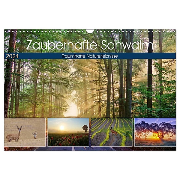Zauberhafte Schwalm (Wandkalender 2024 DIN A3 quer), CALVENDO Monatskalender, Lutz Klapp