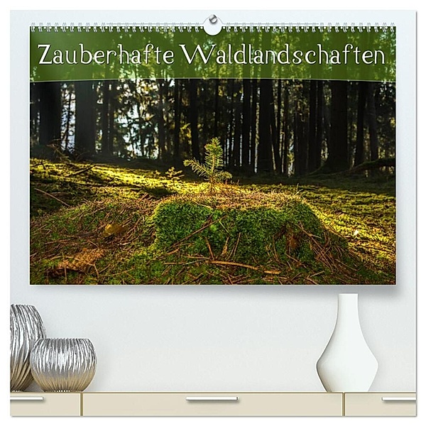 Zauberhafte Waldlandschaften (hochwertiger Premium Wandkalender 2024 DIN A2 quer), Kunstdruck in Hochglanz, Marcel Wenk